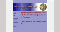 Desktop Screenshot of newtownkennelclub.org